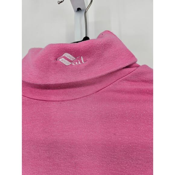 Allen A Women's Pink Long Sleeve Turtle Neck Top Size M - Picture 2 of 4